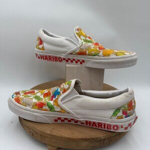 Vans x Haribo Gummy Classic Slip-On Shoes White Gold Mens Size 9 woman’s 10.5 Sn